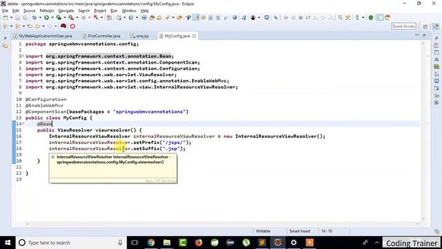 #8 Spring 5 MVC HelloWorld Tutorial – AnnotationJavaConfig Example смотреть онлайн