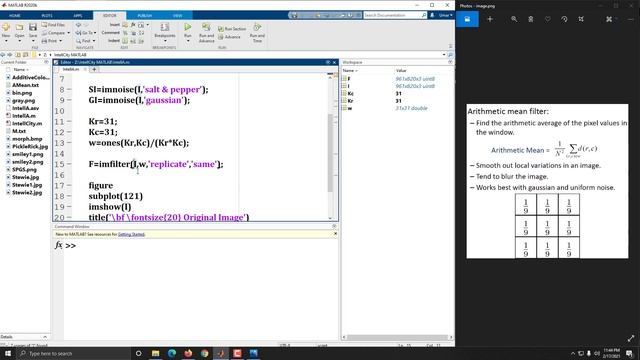 Arithmetic Mean Filter in MATLAB | Digital Image Processing using MATLAB смотреть онлайн