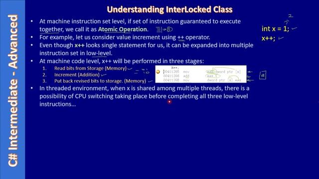 Atomic Operation | Part 1 - About Interlocked Class | C# Advanced #245 смотреть онлайн
