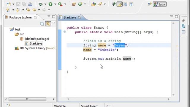 Java 6 Variables смотреть онлайн