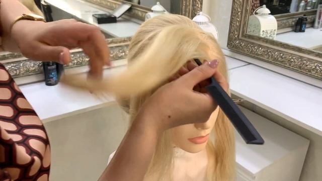 Элегантный пучок с легкой текстурой. Видеоурок. Анна Саядян смотреть онлайн