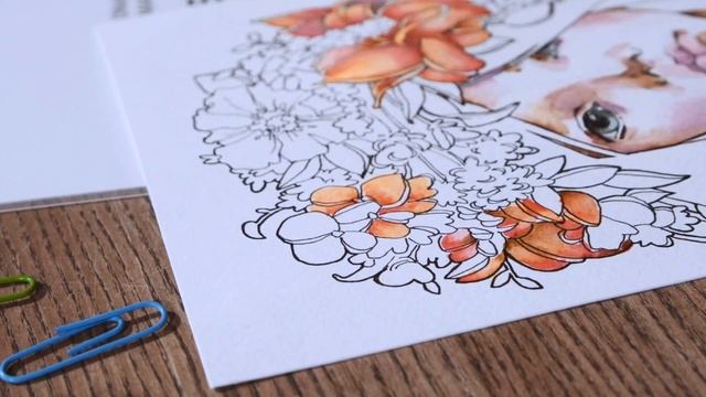 Рисуем портрет акварельными маркерами SKETCHMARKER AQUA смотреть онлайн