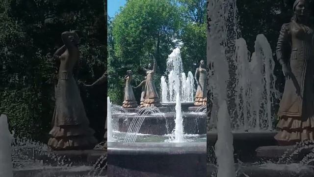 Фонтан "Семь девушек", 28.06.2023г.Уфа. смотреть онлайн