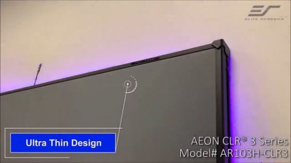 ♾️ Elite Screens Aeon CLR® 3 at Design Center Furniture Testimonial   ALR CLR® Fixed Frame Screen 1