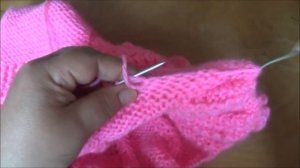 Вяжем спицами - розовая накидка для девочки. Часть 2