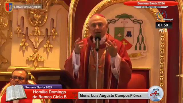 HOMILÍA MONSEÑOR LUIS AUGUSTO CAMPOS FLOREZ DOMINGO DE RAMOS смотреть онлайн