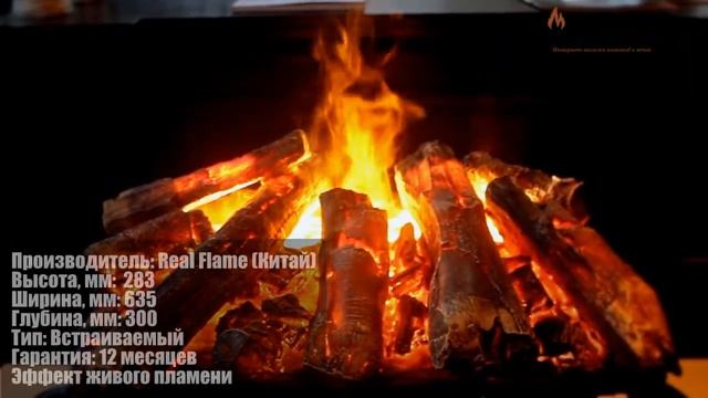 Электрокамин Silva Log 3D 26 Real Flame смотреть онлайн