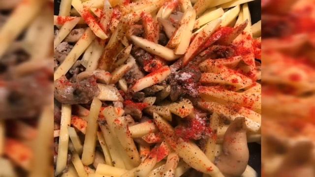 Жаренная картошка с грибами вешенками,картофель по домашнему,вкусно,что приготовить на ужин,картошк смотреть онлайн