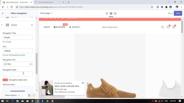 Elessi Shopify Theme - Mega Menu Simple смотреть онлайн