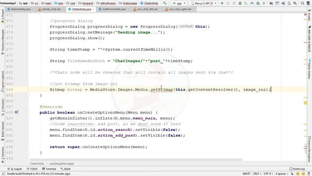 Firebase Social Media App - 29 Send Image in Chat смотреть онлайн