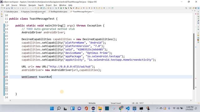 Appium Tutorials | 10 | Handling toast messages | Tamil смотреть онлайн