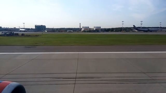 Airbus A320 взлет из Шереметьево c полосы 24C, SVO-TJM смотреть онлайн
