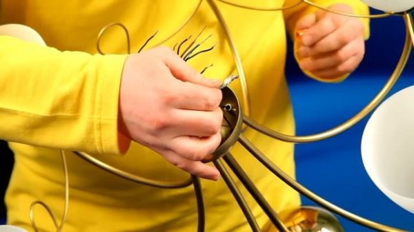 VITALUCE - перекоммутация люстры на 2 включения.