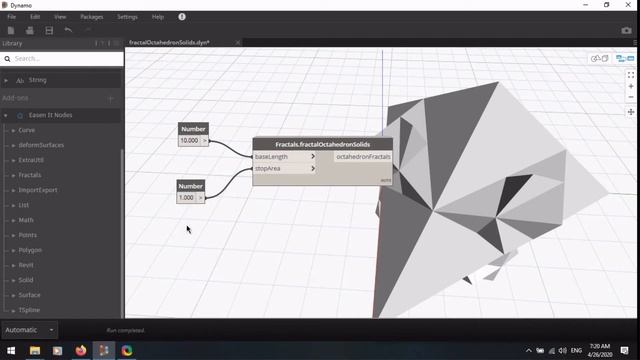 Dynamo Revit || Fractal Octahedron Solids || Easen It Nodes смотреть онлайн