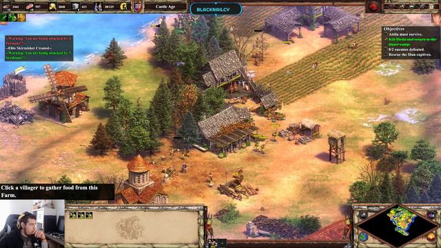 Age of Empires 2 Definitive Edition Attila The Hun Campaign Mission 1 Extended gameplay смотреть онлайн