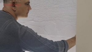 Интересная фактура из декоративной штукатурки с помощью специального инструмента!