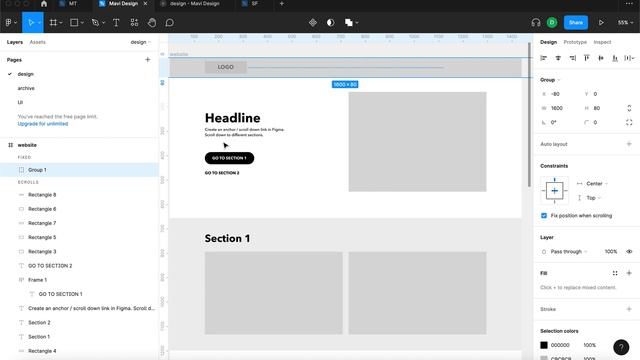 Create an ANCHOR Link ('Scroll To' Button) in Figma – Tutorial смотреть онлайн