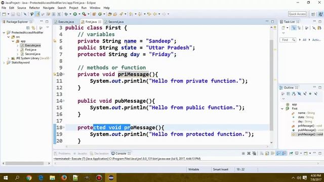 Java Programming Tutorial - 33 - Protected Access Modifier | Hindi смотреть онлайн