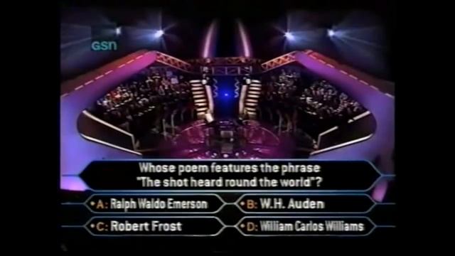 Who Wants to be a Millionaire 2/2/2001 FULL SHOW смотреть онлайн