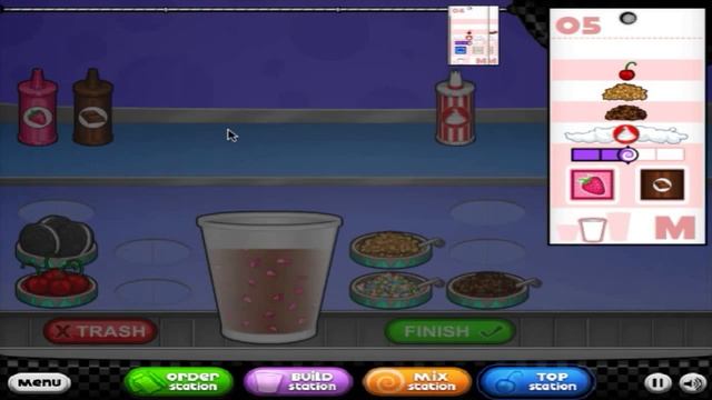 Игра "Папа Луи. Мороженое" смотреть онлайн