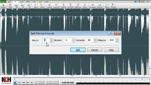 How to Split Audio Files into Tracks or Smaller Segments | WavePad Audio Editor Tutorial смотреть онлайн