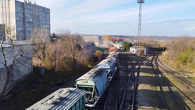 ЧМЭ3Т-7300. Ставрополь. 25 вагонов на Палагиаду. смотреть онлайн