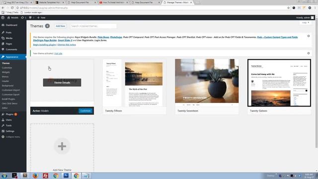 How to Install and Activate Theme смотреть онлайн