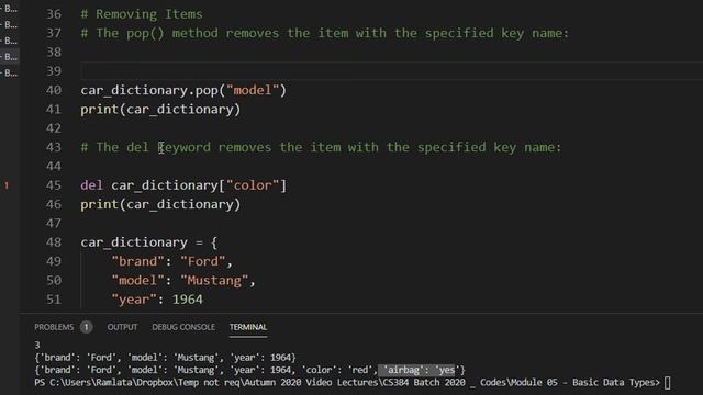 CS384 Python Programming Module 05 Basic Data Structures Lec 09 Dictionaries Part 2 In Pop De смотреть онлайн