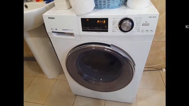 Полоскание СТИРАЛЬНАЯ машинка Haier HW60-10636A смотреть онлайн