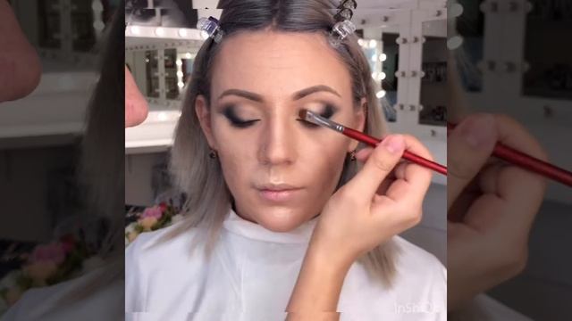 МАСКИРУЕМ РОДИМОЕ ПЯТНО. Вечерний макияж с проблемной кожей. смотреть онлайн