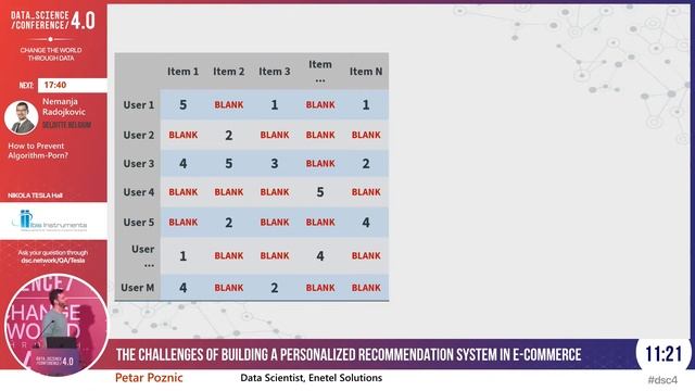 [DSC 4.0] The Challenges of Building a Personalized Recommendation System in E-Commerce - P. Poznic смотреть онлайн