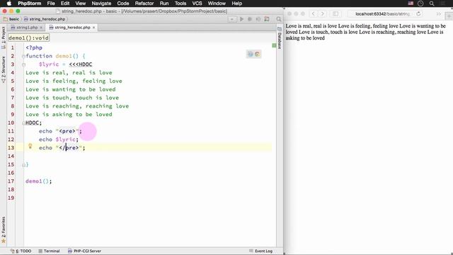 สอน PHP: การใช้ heredoc ในการกำหนดค่าให้กับสตริง смотреть онлайн