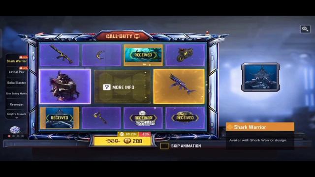 Shark Warrior Full Draw CODM | Legendary Striker 45 Sharp Fins COD Mobile! смотреть онлайн