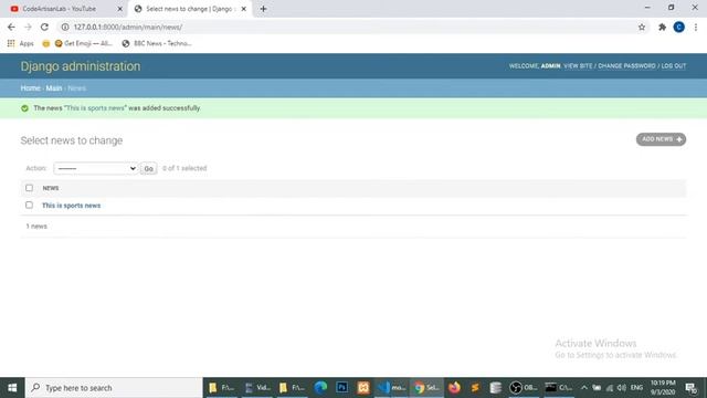 Django Tutorial | Build News Website in Django 3 - Model Relationship in Django смотреть онлайн