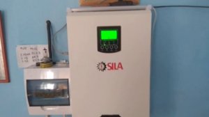 Потребление тока гибридного инвертора sila solar из сети.