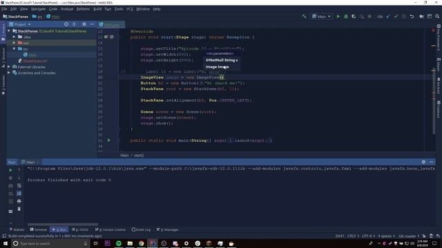 JavaFX 12 Tutorial - 13 - StackPanes смотреть онлайн