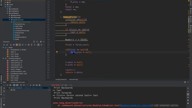 doubly linked list implementation in java part 3 смотреть онлайн