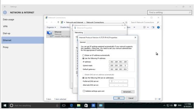 How to change IP Address Static Dynamic DHCP Windows 10 смотреть онлайн