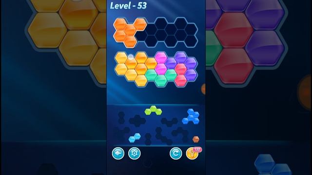Block Hexa Puzzle Hero Level 53 Walkthrough смотреть онлайн