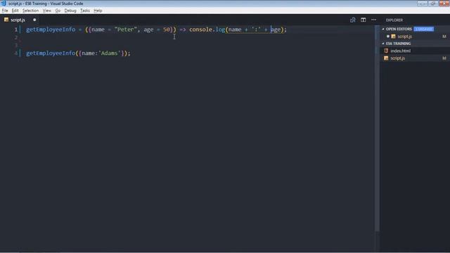 What is Function Parameter Destructuring in Javascript ES6 - 8 смотреть онлайн