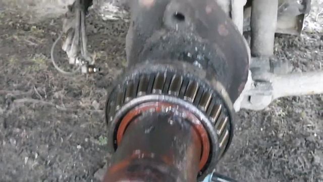 Замена заднего тормозного диска и подшипников на Мане смотреть онлайн