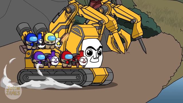 CHOO CHOO CHARLES vs THOMAS & GHOSTBUSTERS 5 ALL EPISODES I Amons Us Animation смотреть онлайн