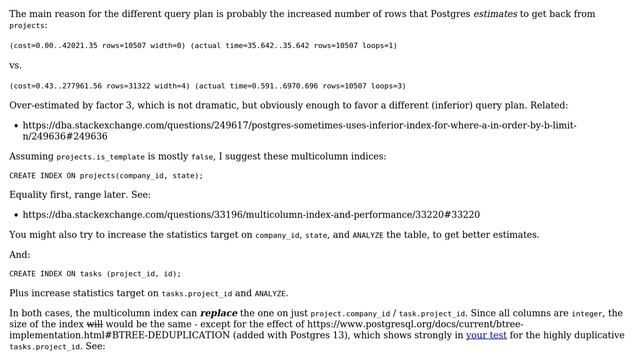 Why does a list of 10,000 IDs perform better than using the equivalent SQL to select them? смотреть онлайн