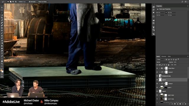 How to create a picture with Adobe Stock, 3D objects and Photoshop CC - Live with Mike Campau смотреть онлайн