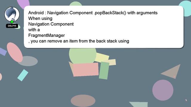 Android : Navigation Component .popBackStack() with arguments смотреть онлайн