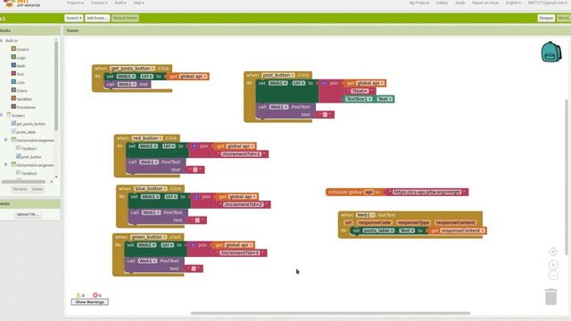 Add web API access to MIT App Inventor2 apps PART 2 смотреть онлайн