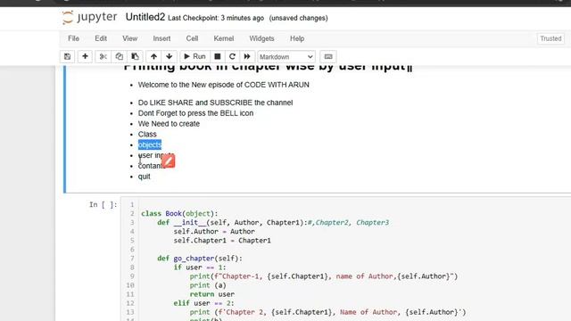 Chapter wise book in Python with user input смотреть онлайн