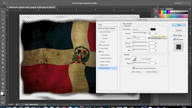 Photoshop CS6 Speed Art - Dominican Flag смотреть онлайн