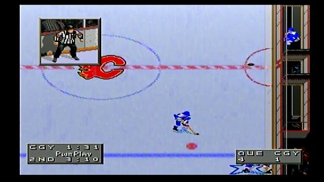 NHL 96 (snes) Season mode Quebec Nordiques vs Calgary Flames ep 44 смотреть онлайн