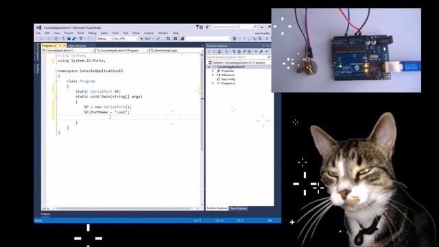 Reading Serial Output from Arduino into C# Console Application by Cosmo Cat смотреть онлайн